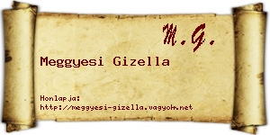 Meggyesi Gizella névjegykártya